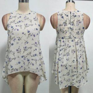 Beige Sleeveless Top